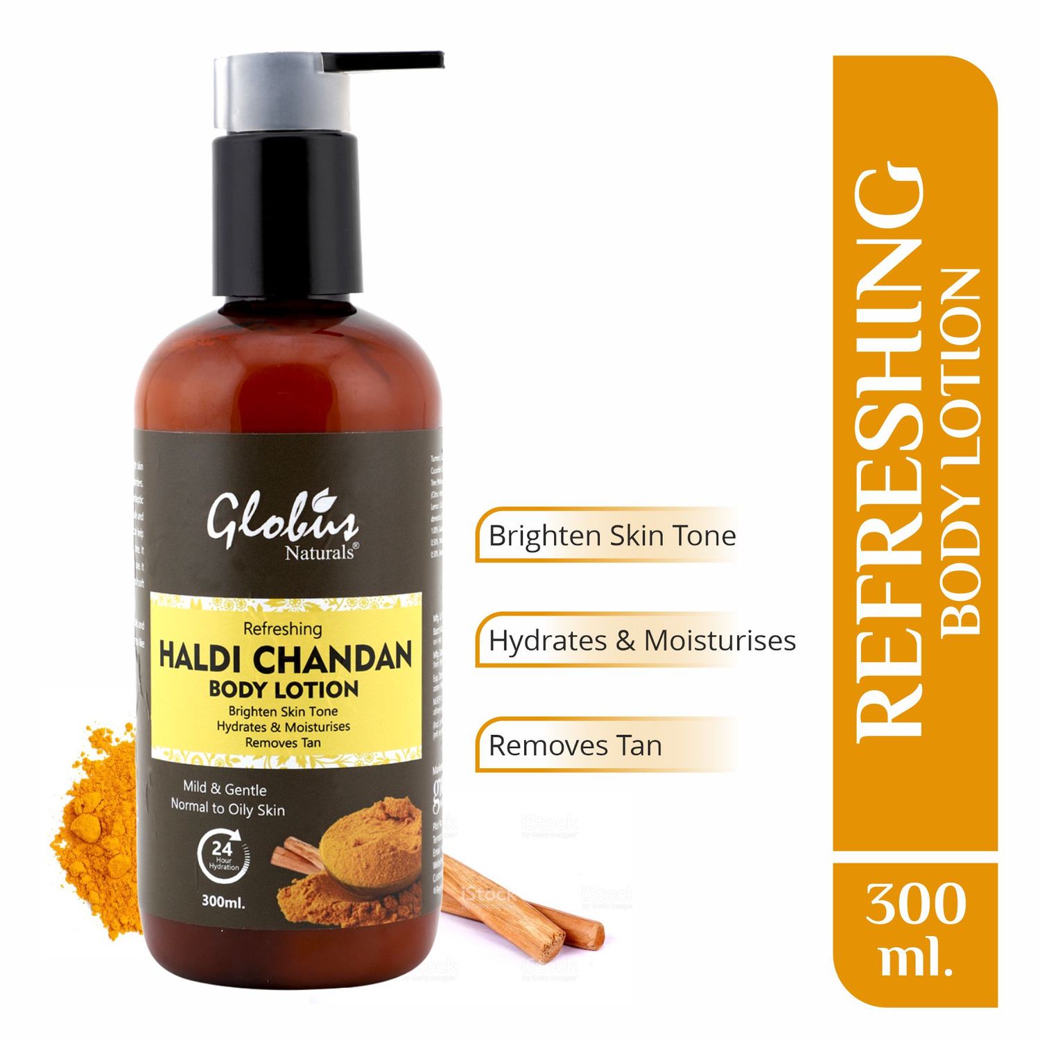 Buy Globus Naturals Refreshing Haldi Chandan Body Lotion (300 ml) - Purplle