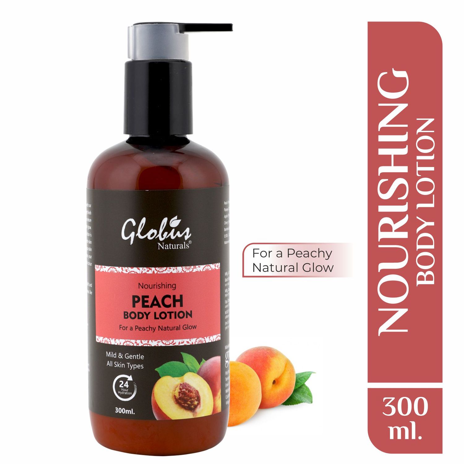 Buy Globus Naturals Nourishing Peach Body Lotion (300 ml) - Purplle
