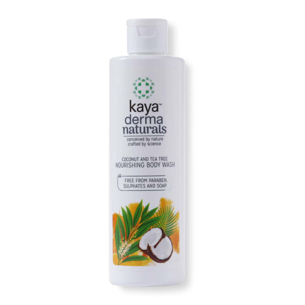 Buy Kaya Coconut And Tea Tree Oil Nourishing Body Wash mild pH Balanced Free from Parabens Sulphates & Soap 240 Ml - Purplle