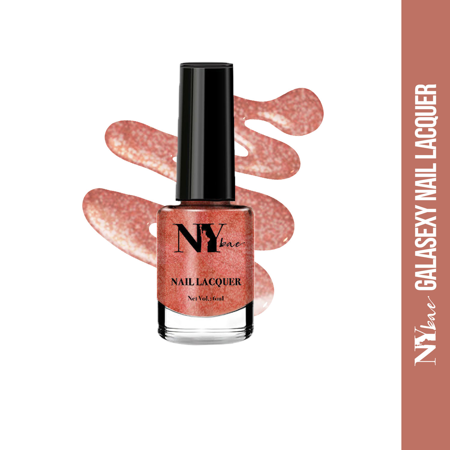 Buy NY Bae Galasexy Nail Lacquer - Shooting Starship 17 (6 ml) | Pink | Shimmer Finish | High Colour Payoff | Chip Free | Long lasting | Cruelty Free - Purplle