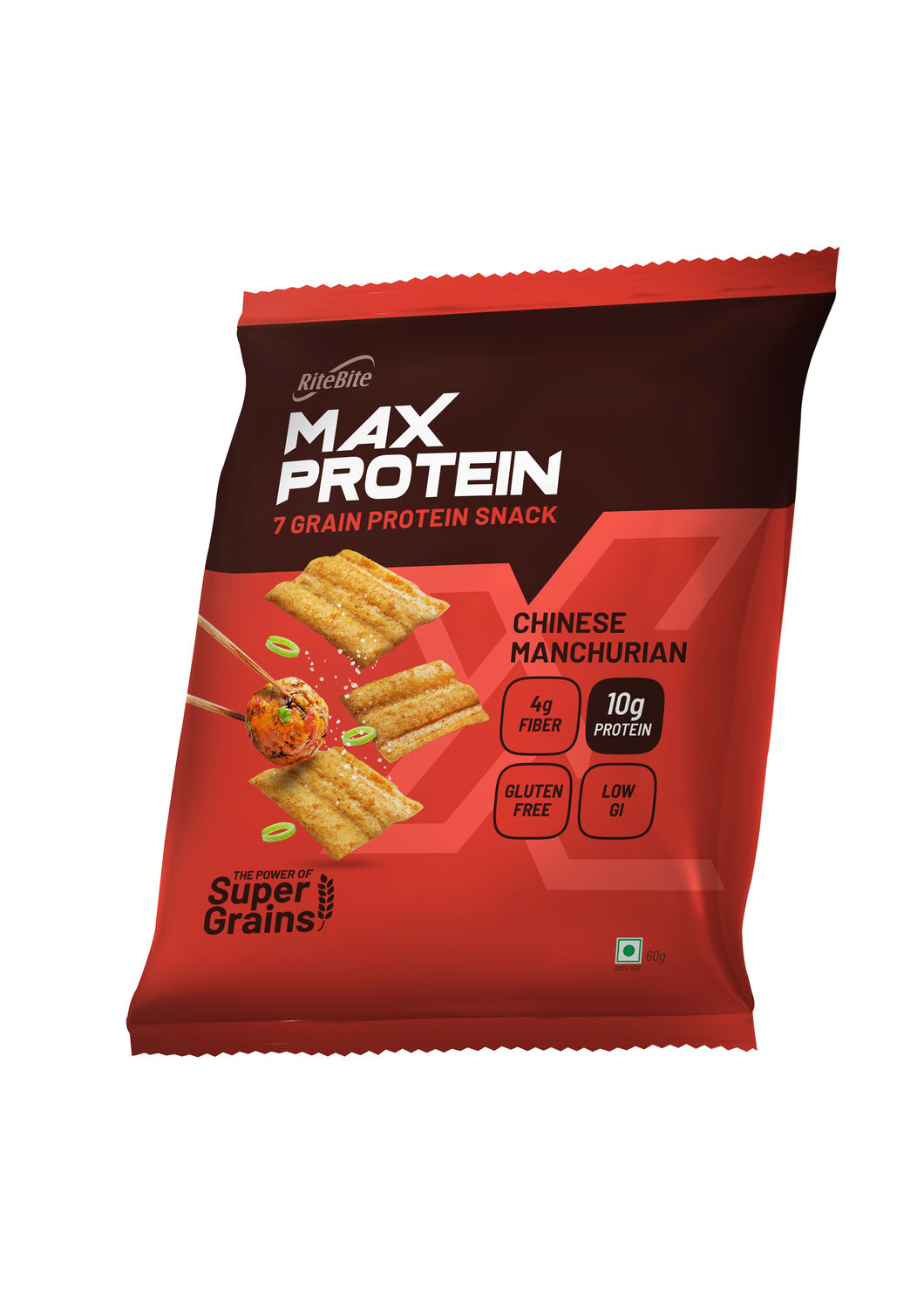 Buy Rite Bite Max Protein Chips - Chinese Manchurian ( 30 g) - Purplle