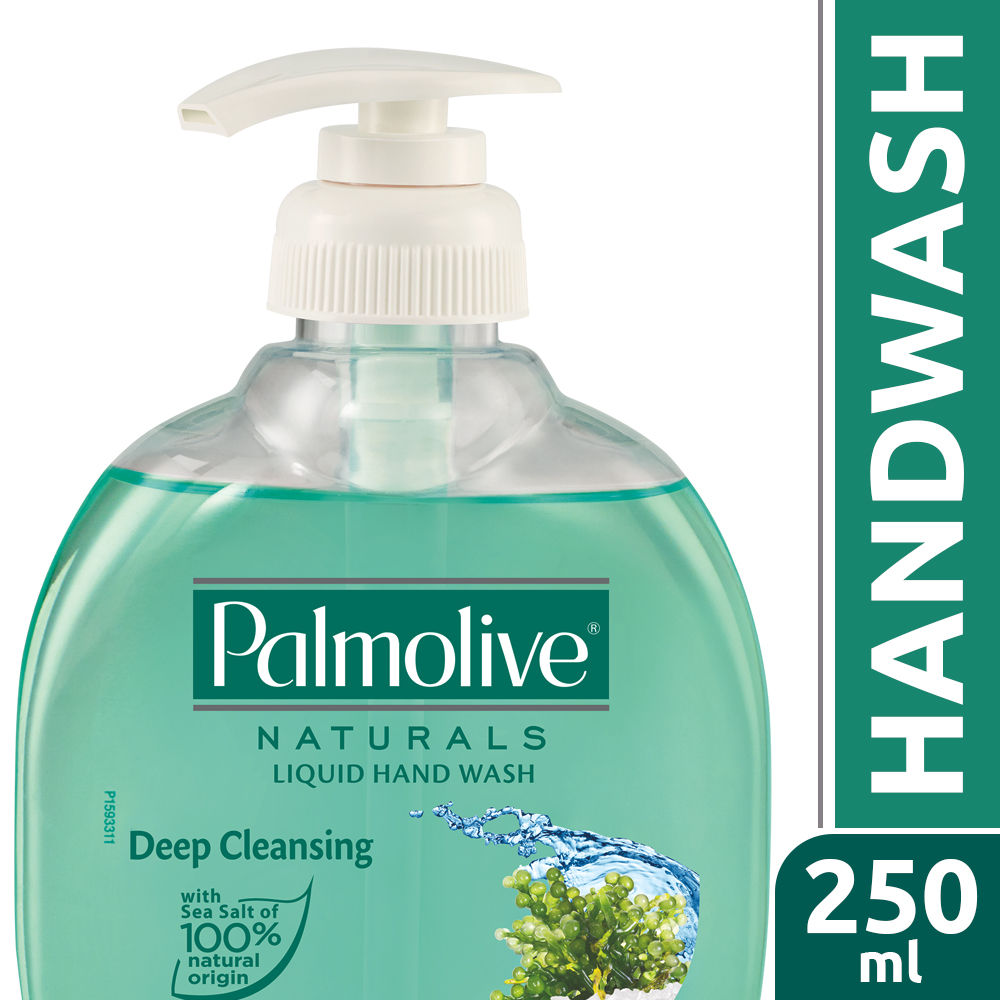 Buy Palmolive Naturals Sea Minerals Liquid Hand Wash, Remove 99.9% of Germs, Refreshing Fragrance (250 ml) Dispenser Bottle - Purplle