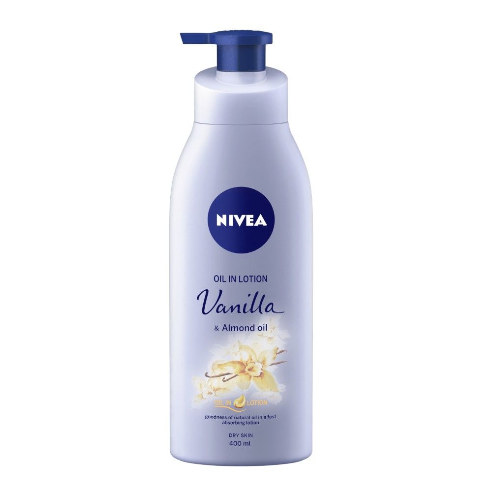 Buy Nivea Oil In Lotion Vanilla & Almond Oil Body Lotion (400 ml) - Purplle