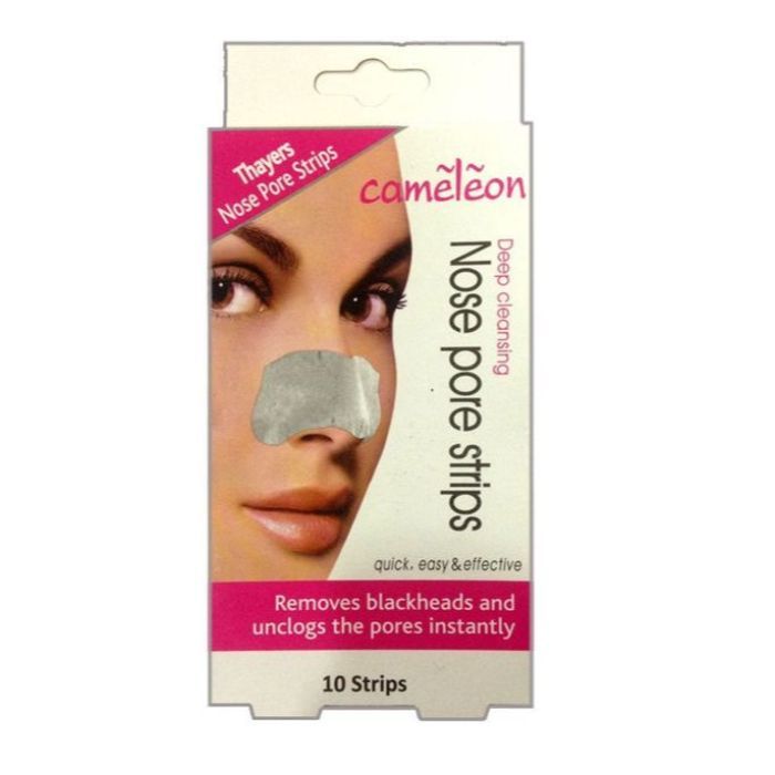 Buy Cameleon Nose Pore Strips / Blackhead Removel Strips (Witch Hazel), 10 Strips - Purplle