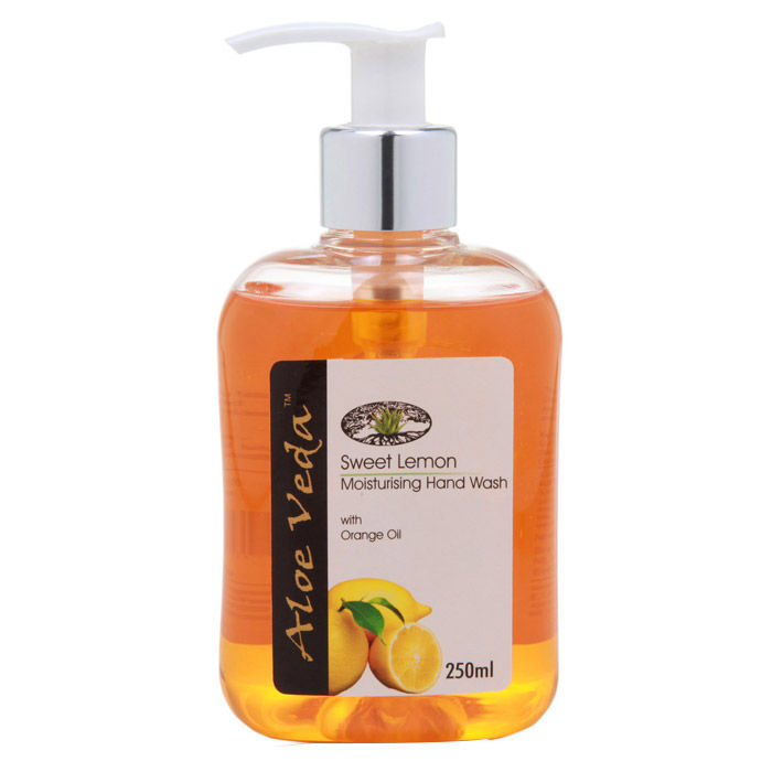 Buy Aloe Veda Sweet Lemon Moisturising Hand Wash With Orange Oil 250 ml - Purplle