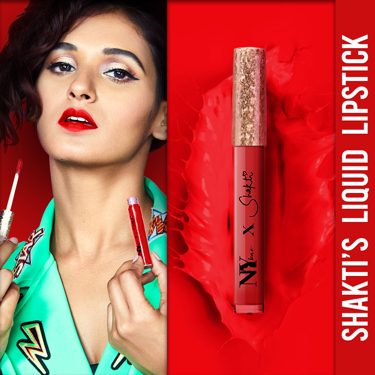 Buy Shakti By NY Bae Liquid Lipstick | Red | Matte | Hydrating - Happening Hiphop 9 (2.7 ml) - Purplle