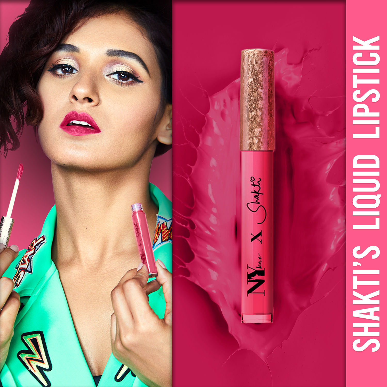 Buy Shakti By NY Bae Liquid Lipstick - Lusty Locking 13 (2.7 ml) | Pink | Matte Finish | Highly Pigmented | Lasts Upto 12+ Hours | Smudge Resistant | Waterproof | Weightless | Vegan | Cruelty & Paraben Free - Purplle