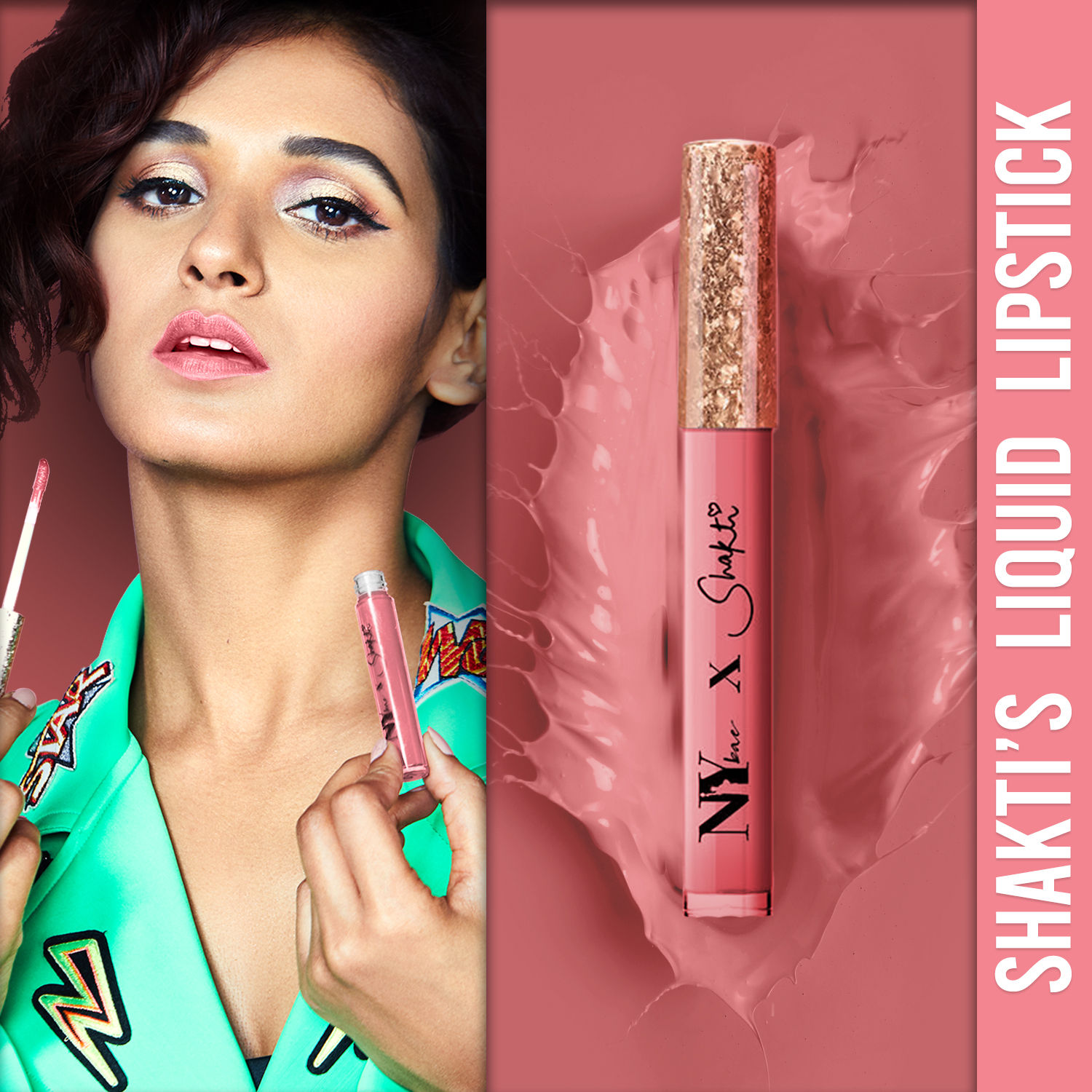 Buy Shakti By NY Bae Liquid Lipstick - Amaze Aerial 15 (2.7 ml) | Nude | Matte Finish | Highly Pigmented | Lasts Upto 12+ Hours | Smudge Resistant | Waterproof | Weightless | Vegan | Cruelty & Paraben Free - Purplle