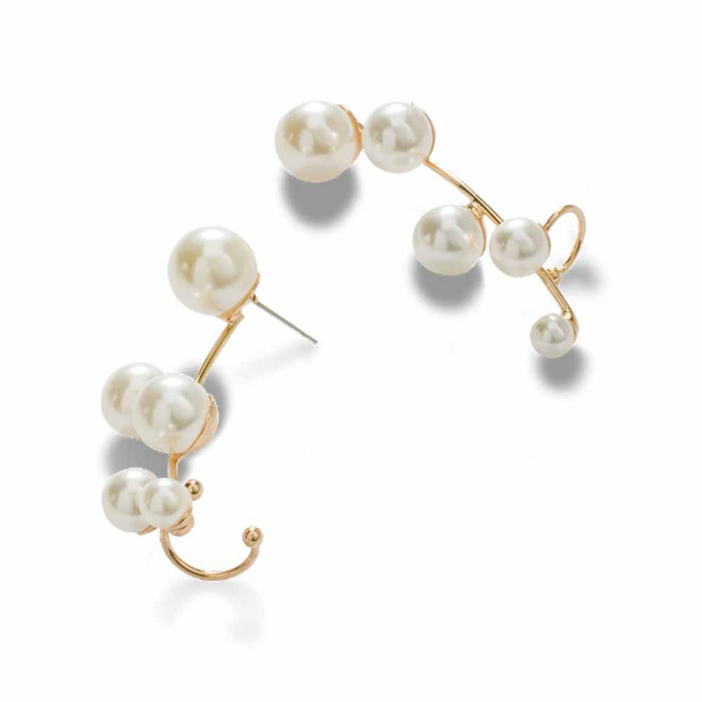 Buy Ferosh Regina Royal Pearl Golden Ear Clip - Purplle