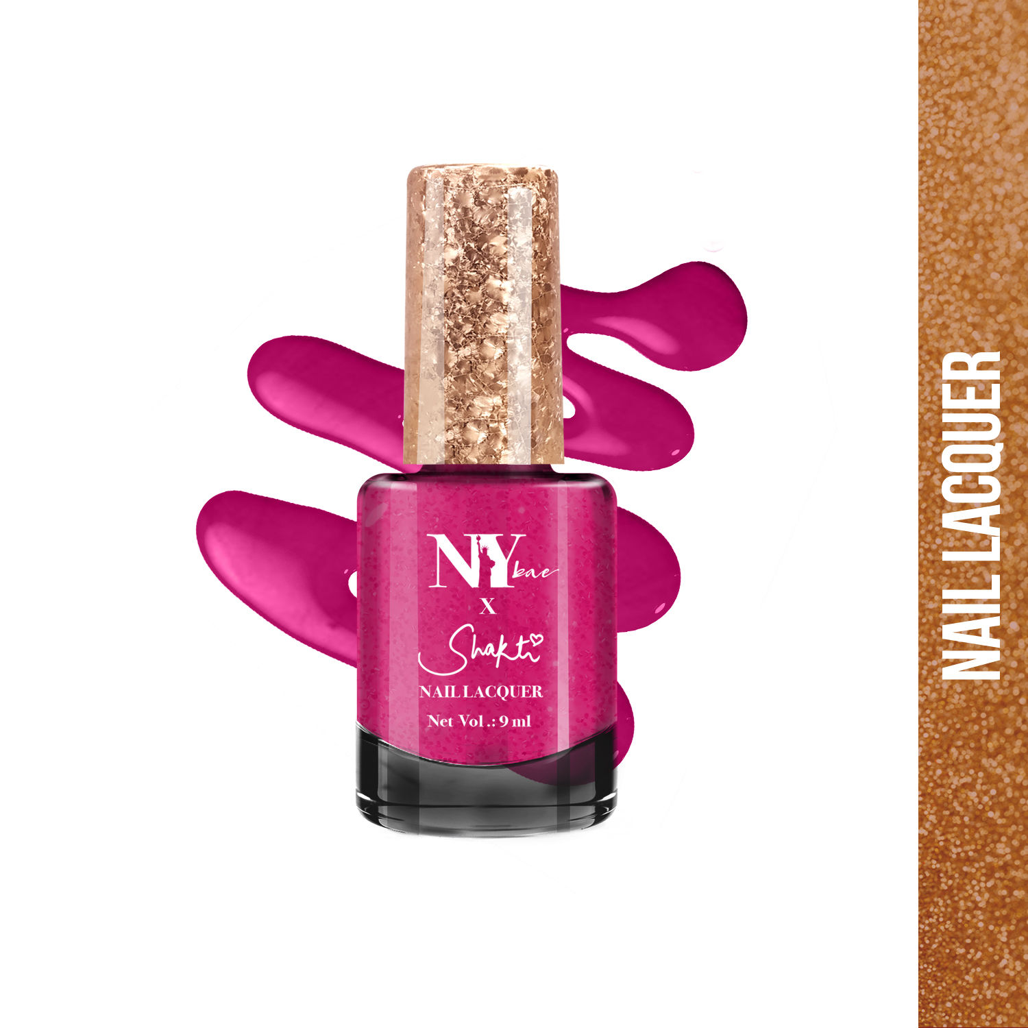 Buy Shakti By NY Bae Nail Lacquer - Queens Contemporary 3 (9 ml) | Purple | Chameleon Effect | Highly Pigmented | Chip Resistant | Long lasting | Streak-free Application | Quick Drying | Cruelty Free - Purplle