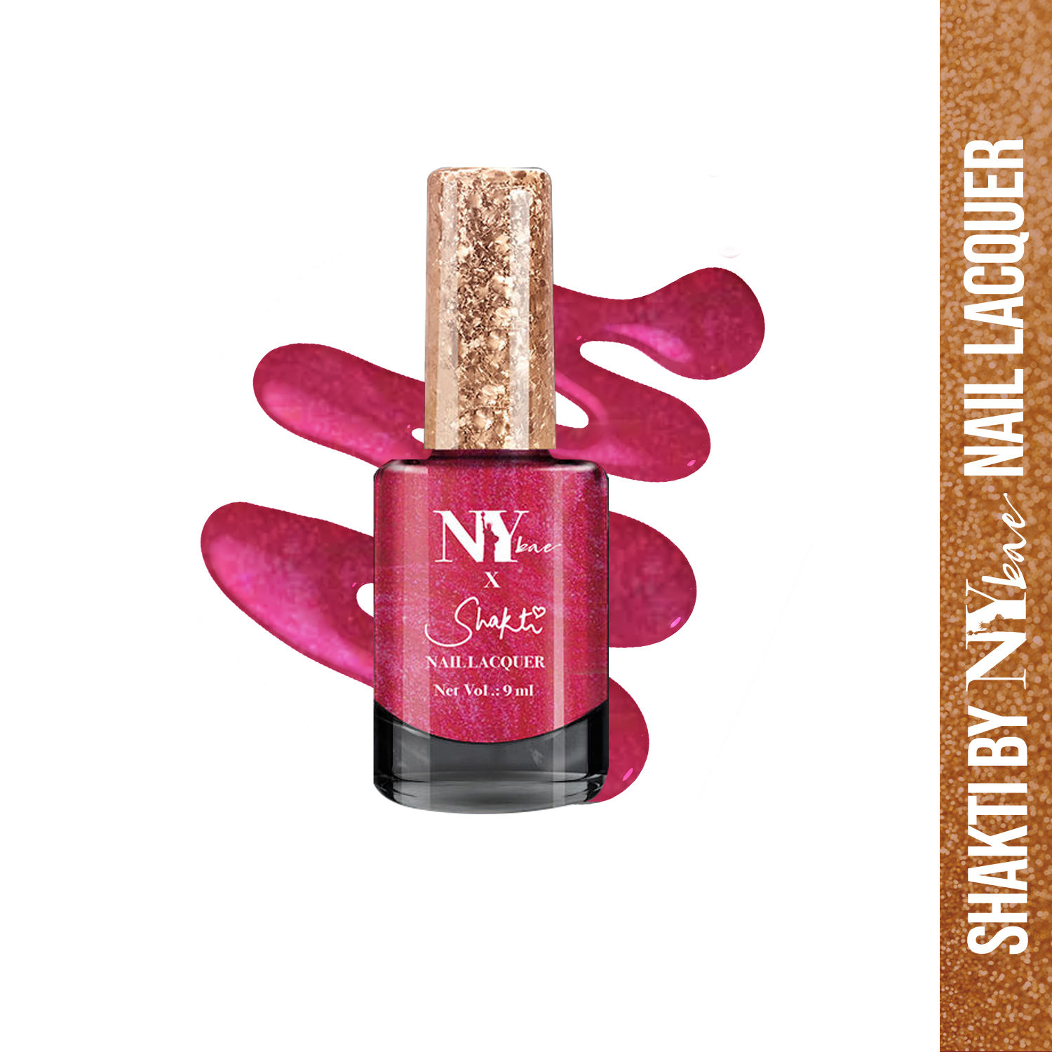 Buy Shakti By NY Bae Nail Lacquer - Midtown Mambo 4 (9 ml) | Pink | Chameleon Effect | Highly Pigmented | Chip Resistant | Long lasting | Streak-free Application | Quick Drying | Cruelty Free - Purplle