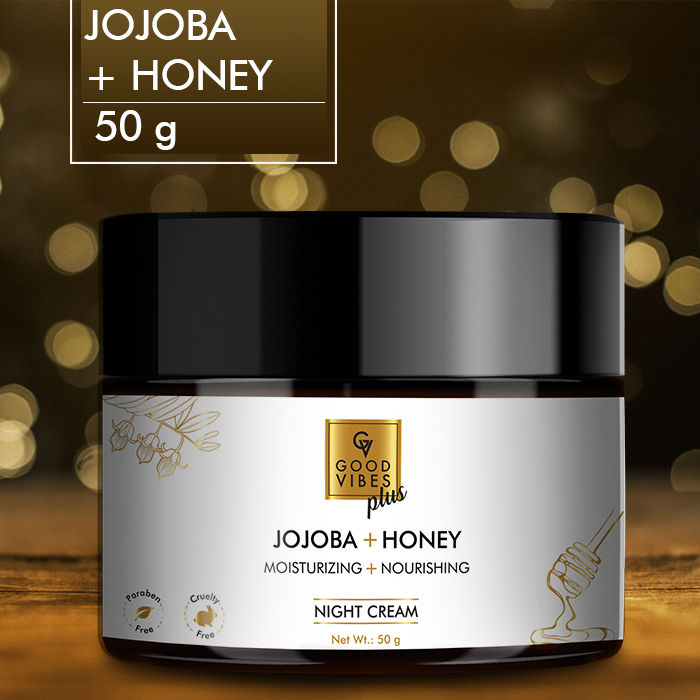 Buy Good Vibes Plus Jojoba + Honey Moisturizing + Nourishing Night Cream (50 gm) - Purplle