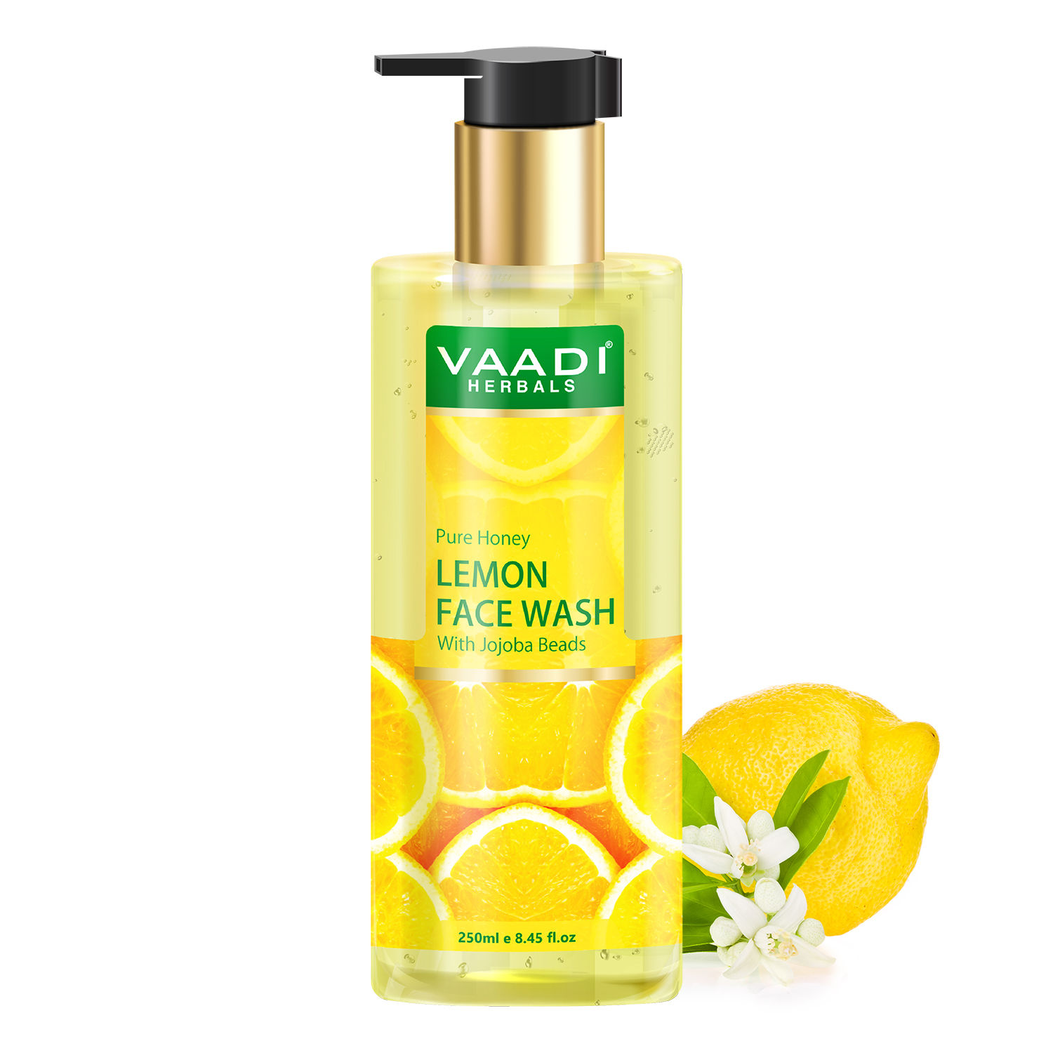 Buy Vaadi Herbals Pure Honey Lemon Face Wash with Jojoba Beads (250 ml) - Purplle