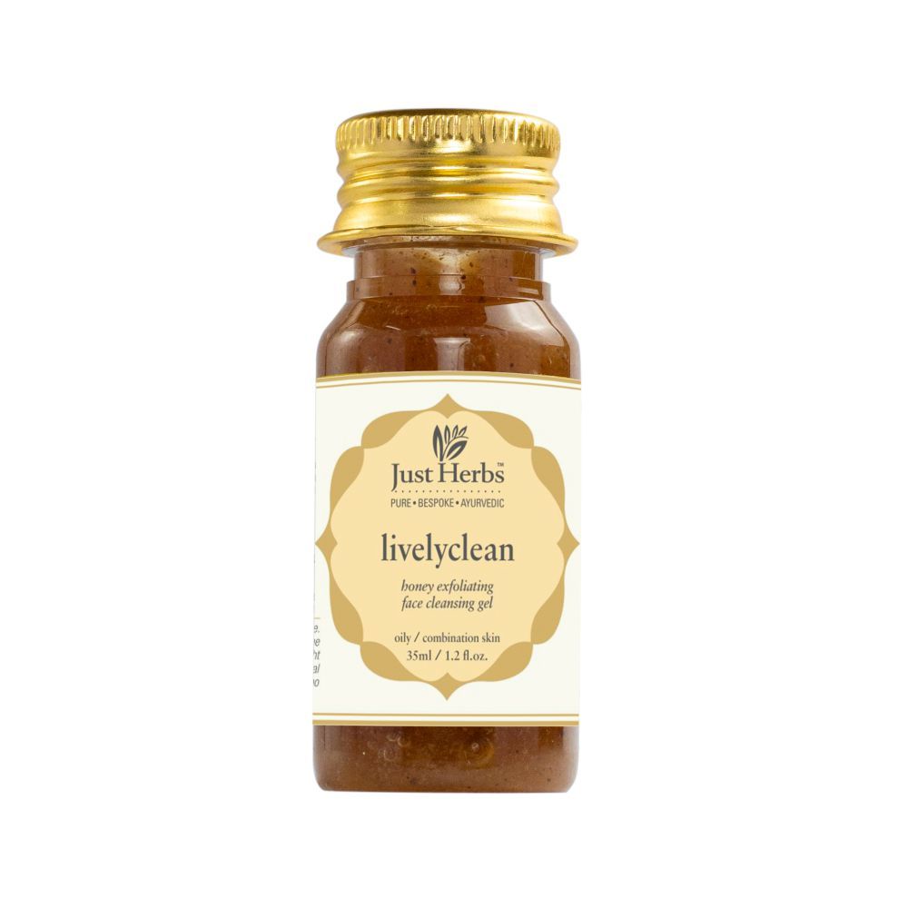 Buy Just Herbs Livelyclean Honey Exfoliating Face Cleansing Gel (35ml) - Purplle