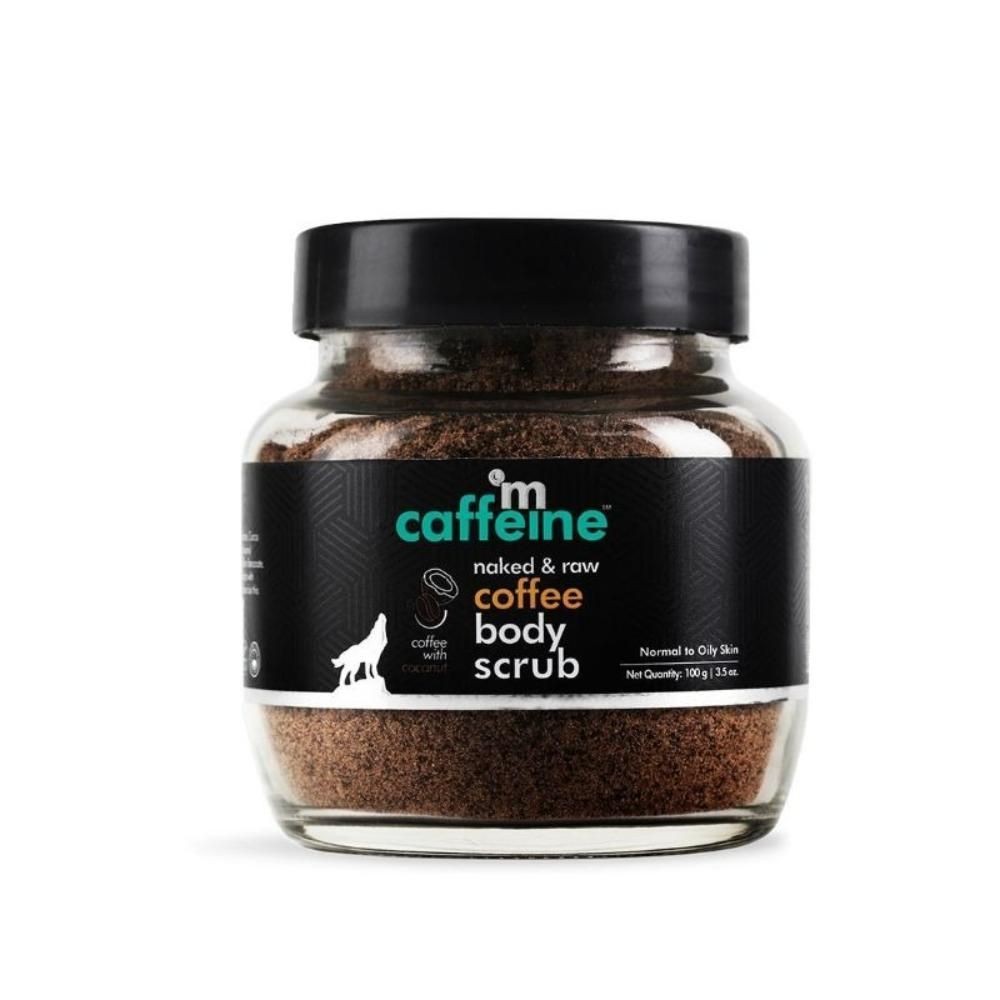 Buy mCaffeine naked & raw Coffee Body Scrub With Coconut | For Women & Men | De-Tan Bathing Scrub with Coconut Oil, Removes Dirt & Dead Skin from Neck, Knees, Elbows & Arms - 100 gm - Purplle