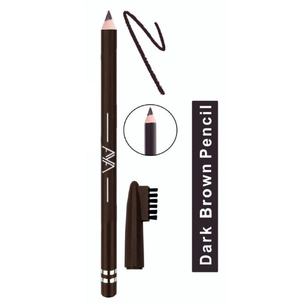 Buy AYA Waterproof Eyebrow Pencil With Brush (Dark Brown) - Purplle