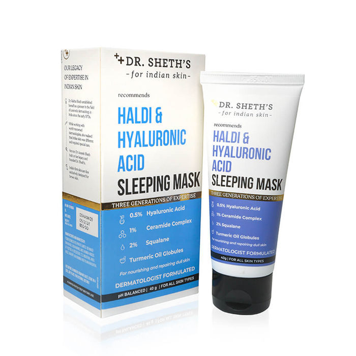 Buy Dr. Sheth's Haldi & Hyaluronic Acid Sleeping Mask (40 g) - Purplle