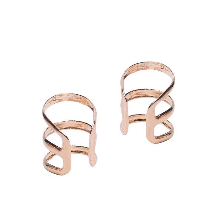 Buy Femnmas Hollow U shaped Clip Earcuff (Pair) - Purplle