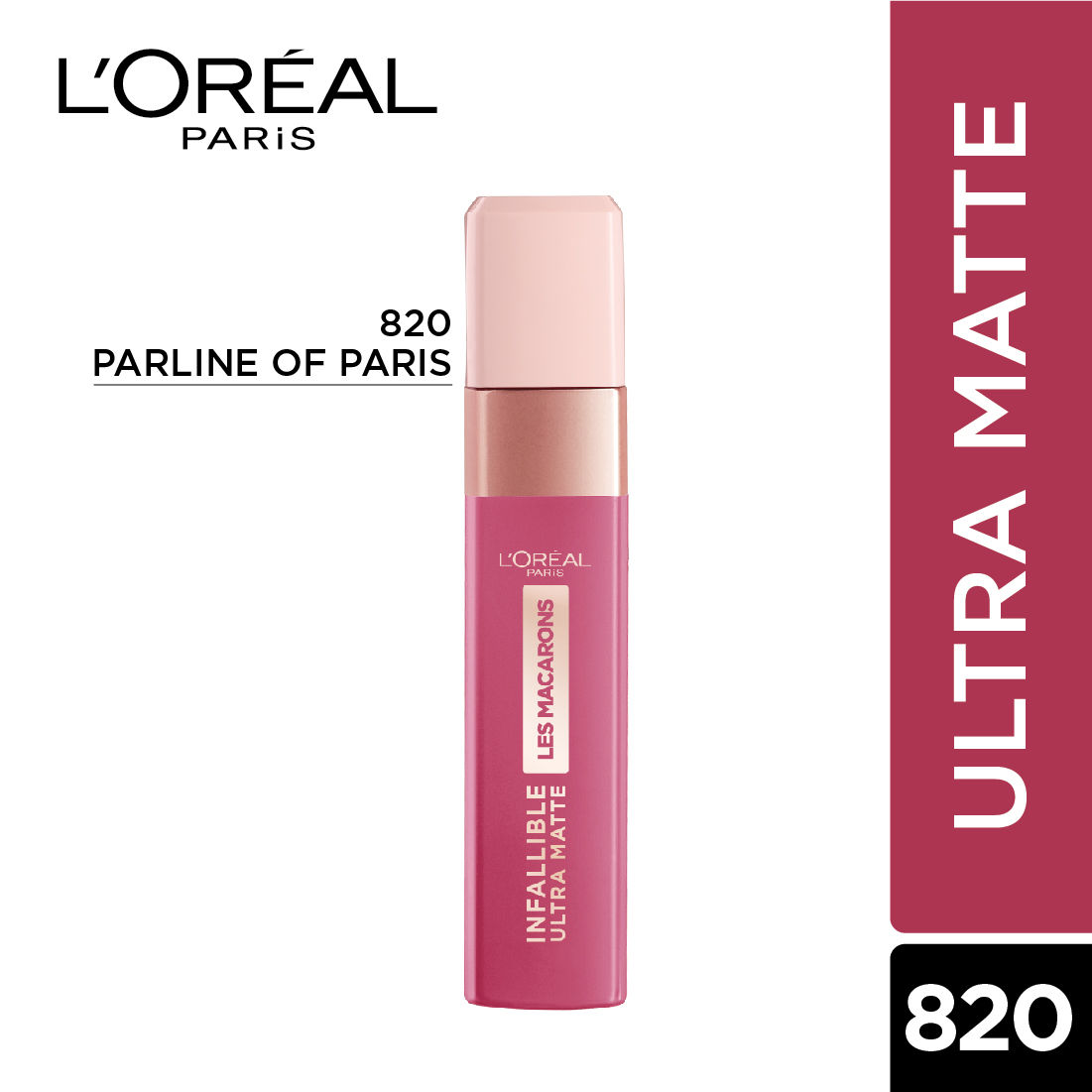 Buy L'Oreal Paris Infallible Ultra Matte Liquid Lipstick, Les Macarons, 820 Praline Of L'Oreal Paris (5 g) - Purplle