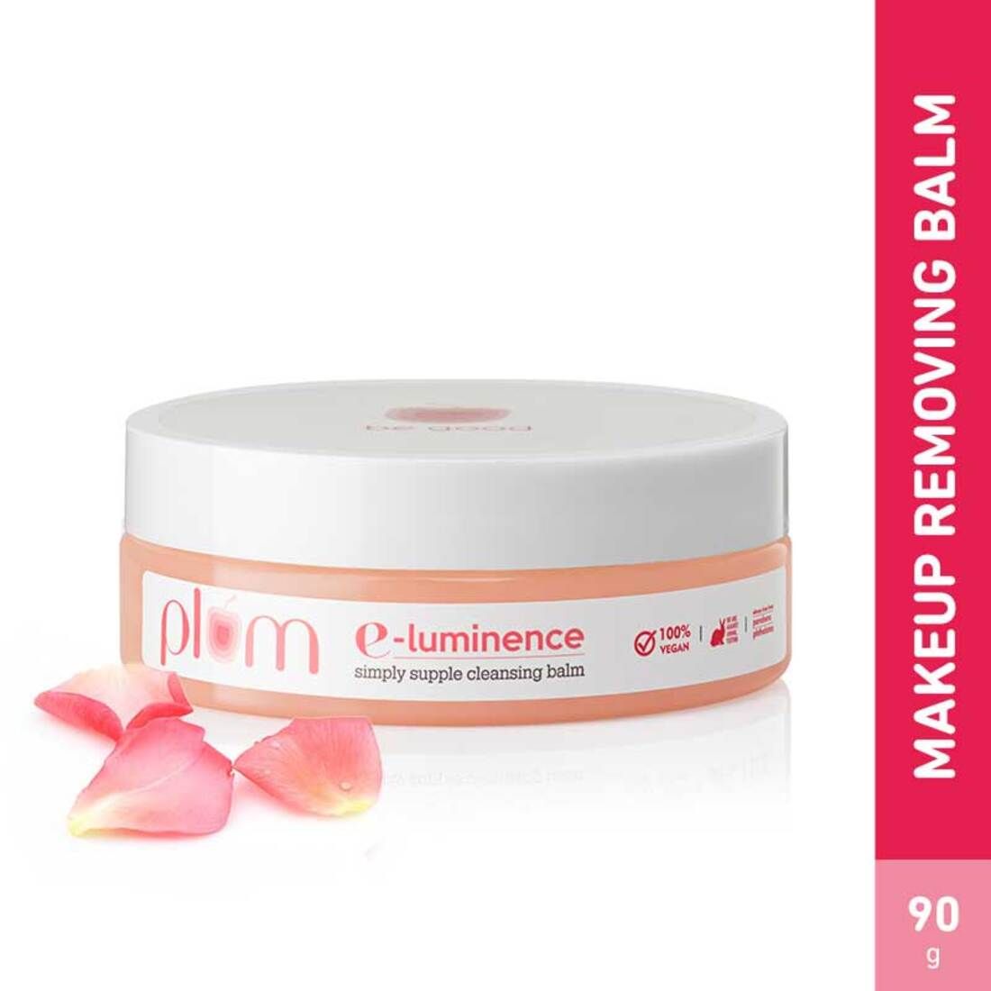 Buy Plum E-Luminence Simply Supple Cleansing Balm, Face, Lip & Eye Waterproof Makeup Remover, Non-drying 90g - Purplle