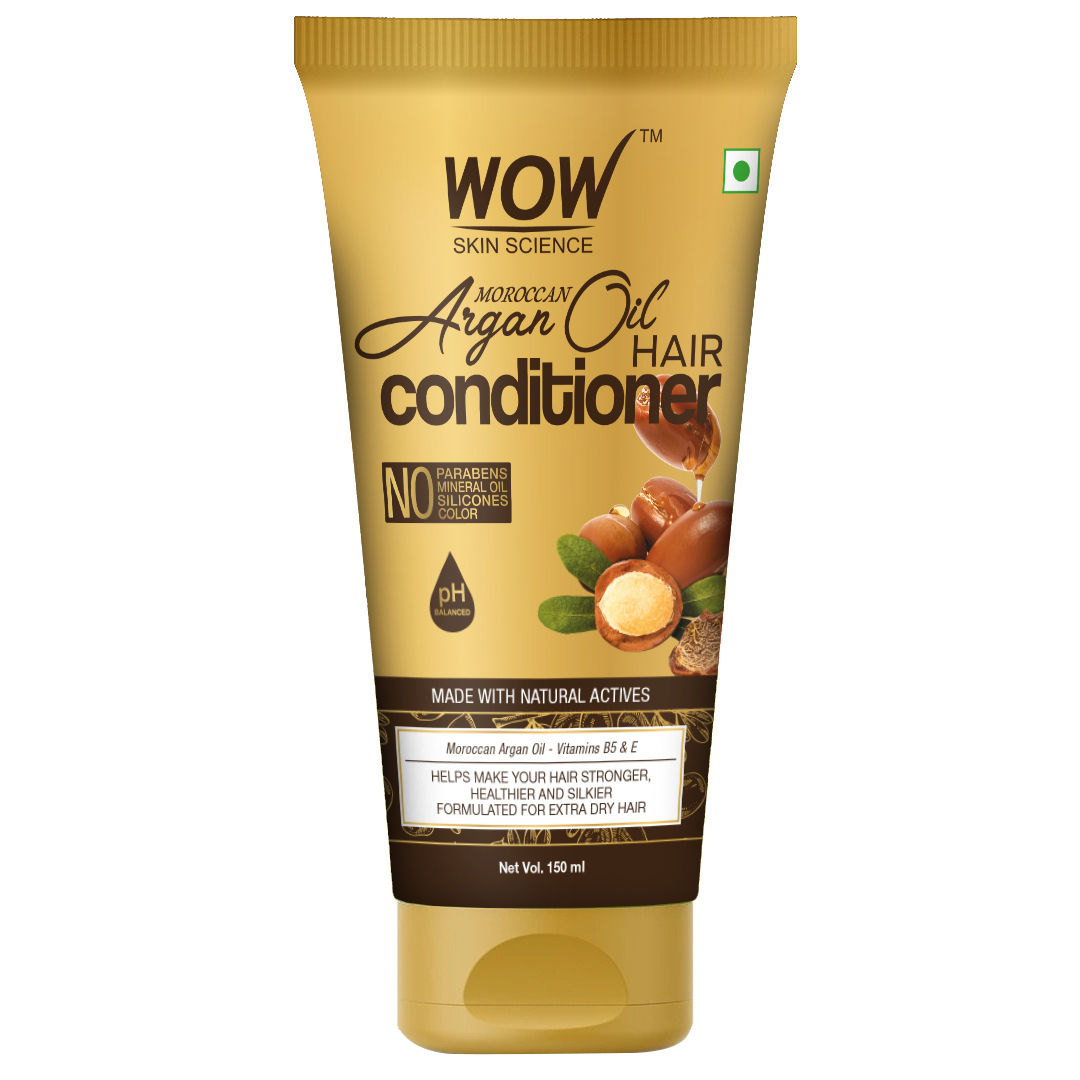 Buy WOW Skin Science Moroccan Argan Oil Conditioner (150 ml) - Purplle
