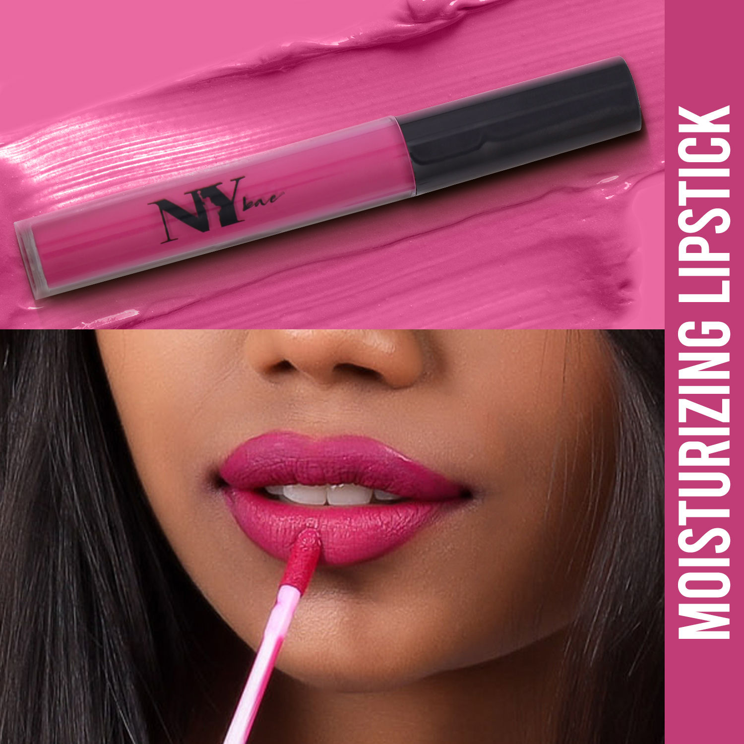 Buy NY Bae Moisturizing Liquid Lipstick - Sitcom Special 12 (2.7 ml) | Pink | Matte Finish | Enriched with Vitamin E | Highly Pigmented | Non-Drying | Lasts Upto 12+ Hours | Weightless | Vegan | Cruelty & Paraben Free - Purplle