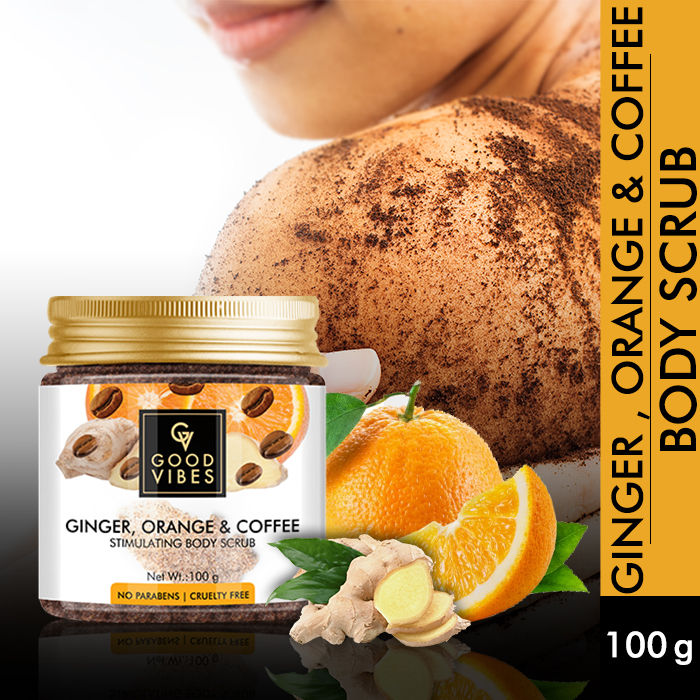Buy Good Vibes Stimulating Body Scrub - Ginger, Orange and Coffee (100 gm) - Purplle