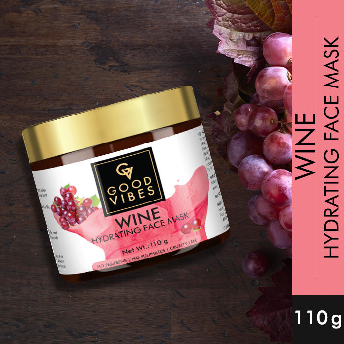 Buy Good Vibes Hydrating Face Mask - Wine (110 gm) - Purplle