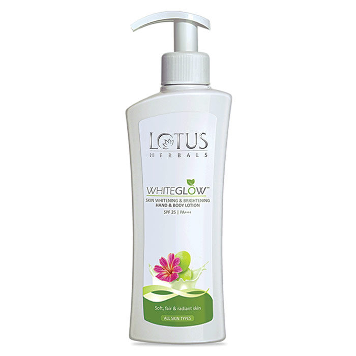 Buy Lotus Herbals Whiteglow Skin Whitening & Brightening Hand & Body Lotion SPF-25 | PA+++ | 300ml - Purplle