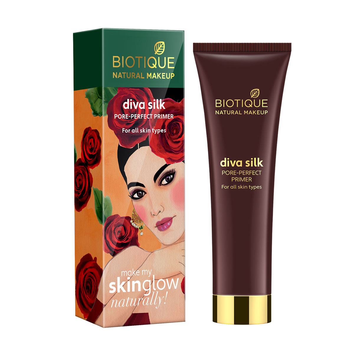 Buy Biotique Natural Makeup Diva Silk Pore Perfect Primer (30 ml) - Purplle