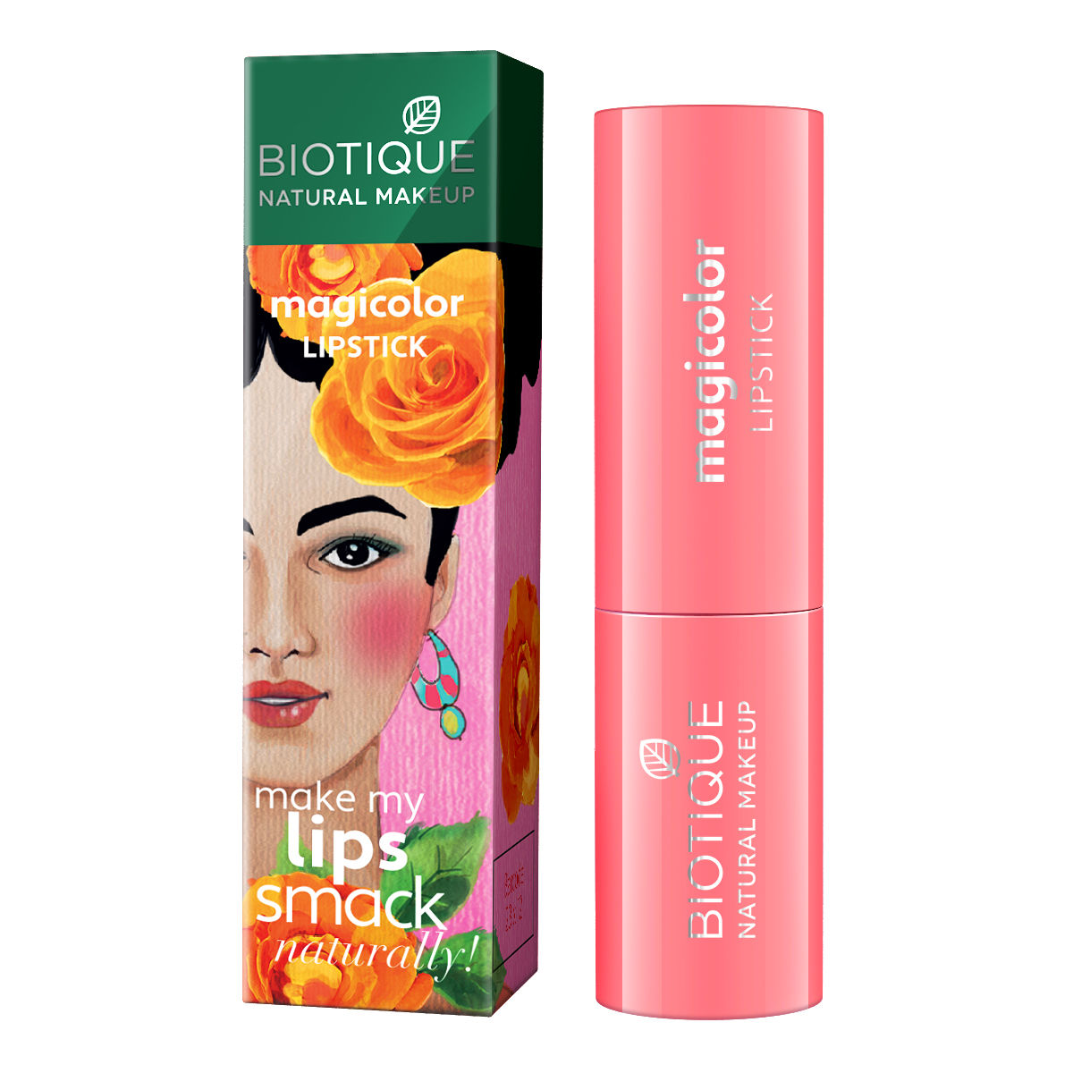 Buy Biotique Natural Makeup Magicolor Lipstick (Bombshell)(4.2 g) - Purplle