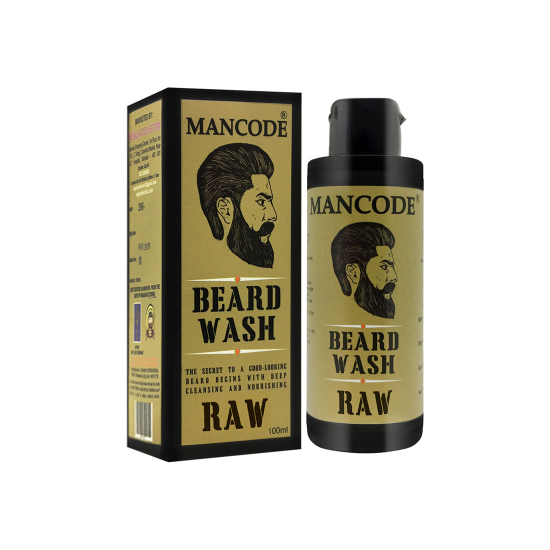 Buy Mancode Beard Wash Raw (100 ml) - Purplle