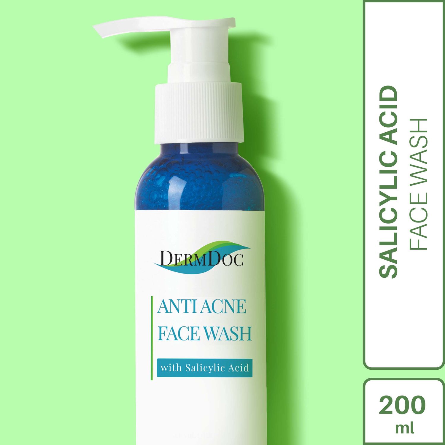 Buy DermDoc Salicylic Acid Anti Acne Face Wash For Acne, Blackheads & Oil Control (200 ml) - Purplle