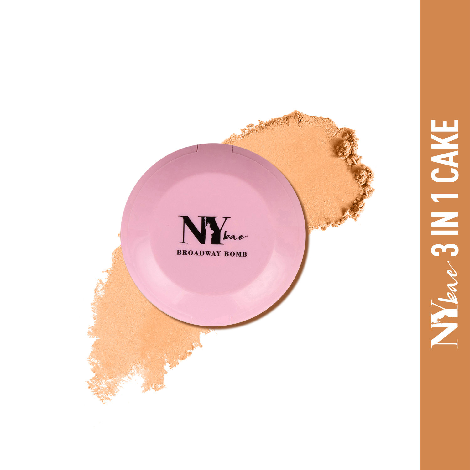 Buy NY Bae 3 in 1 Foundation Concealer and Compact Cake Cream to Powder Texture Broadway Bomb Range - Pearl 3 (Wheatish to Dusky) - Purplle
