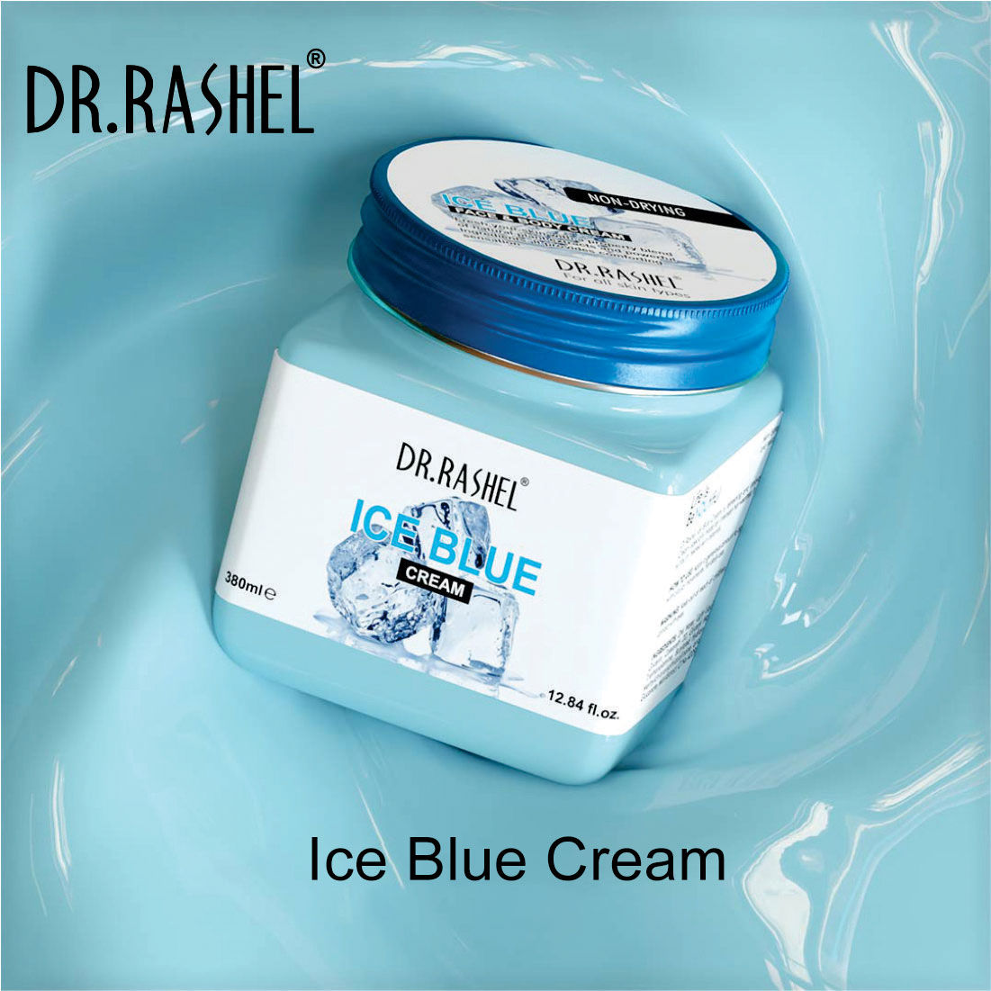 Buy Dr.Rashel Non-Drying Ice Blue Face and Body Cream For All Skin Types (380 ml) - Purplle