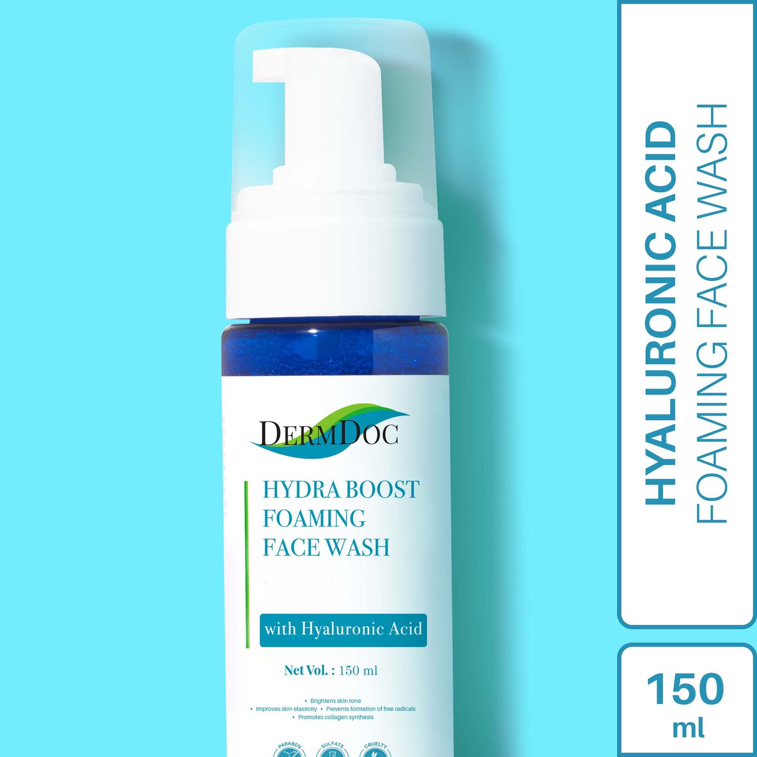 Buy DermDoc Hydra Boost Foaming Face Wash with Hyaluronic  Acid (150ml) - Purplle