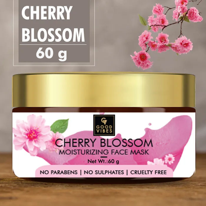 Buy Good Vibes Moisturizing Face Mask - Cherry Blossom (60 gm) - Purplle