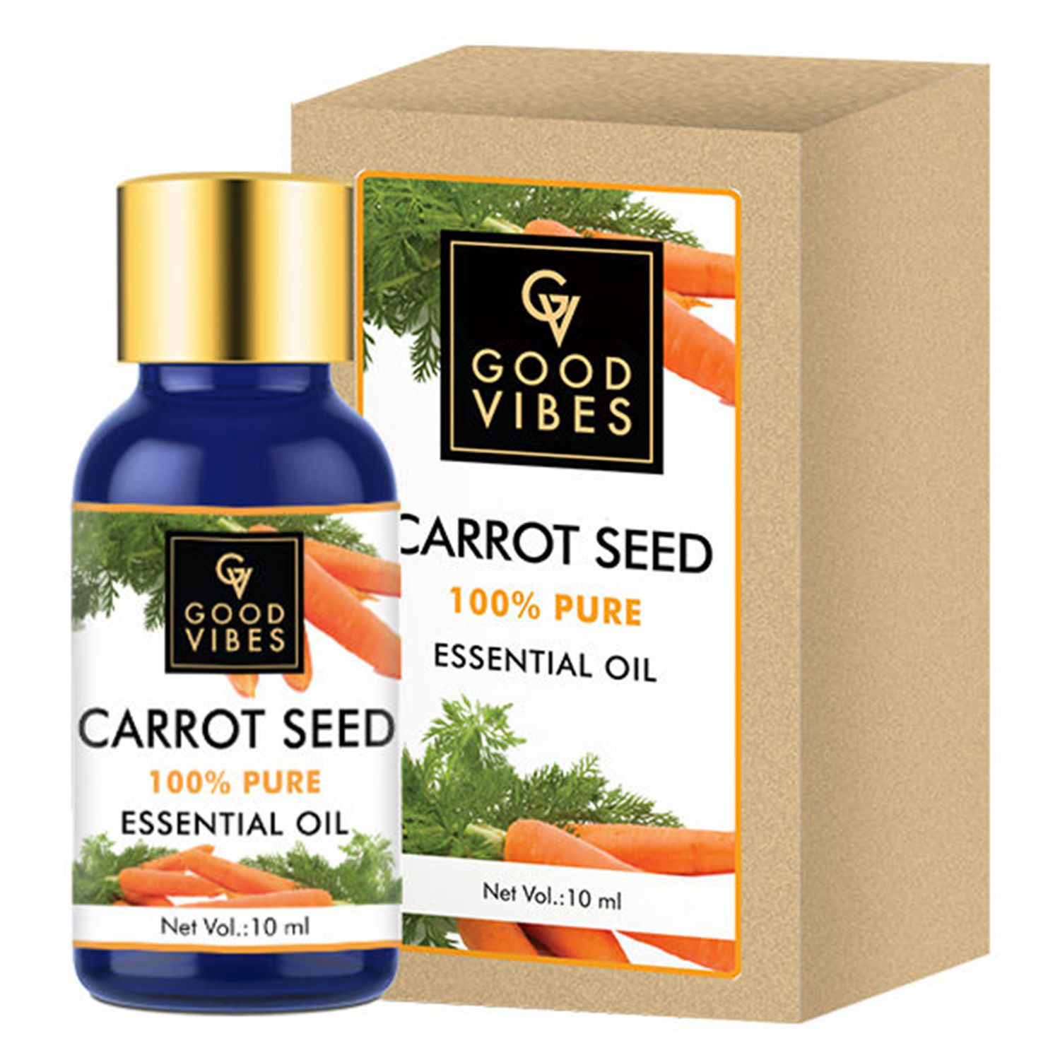 Buy Good Vibes 100% Pure Essential Oil - Carrot Seed (10 ml) - Purplle