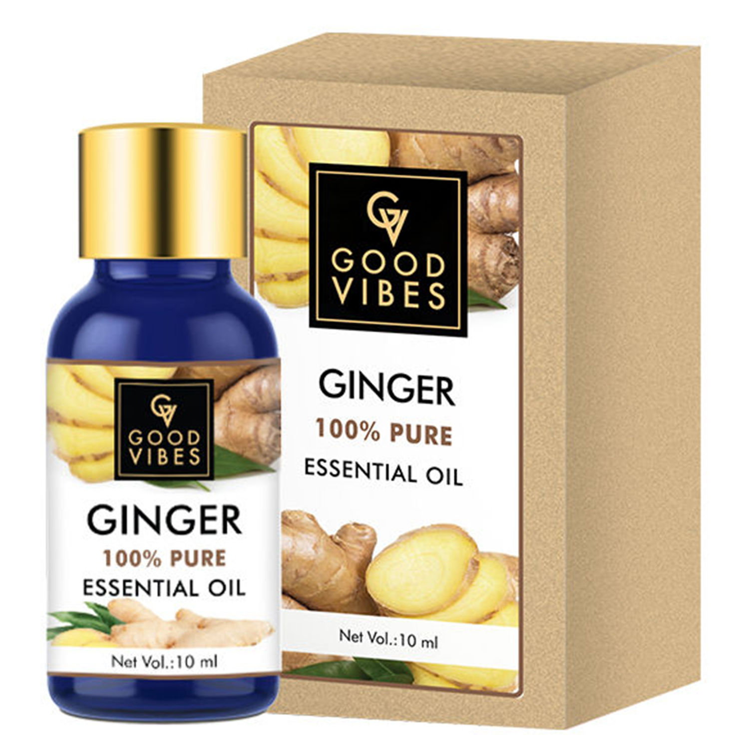 Buy Good Vibes 100% Pure Essential Oil - Ginger (10 ml) - Purplle