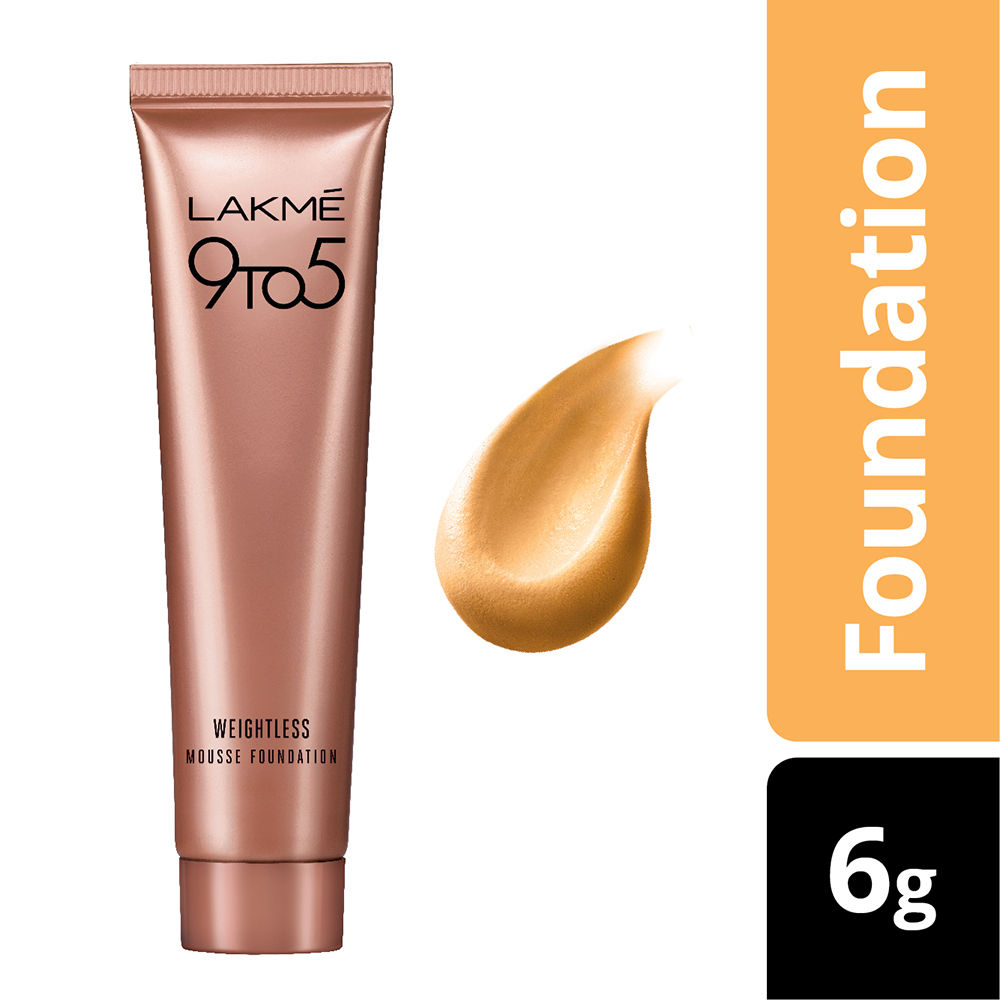 Buy Lakme 9 To 5 Weightless Mousse Foundation - Beige Vanilla 02 (6 g) - Purplle