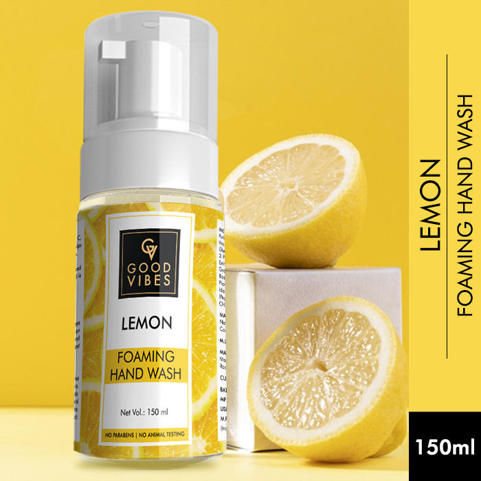 Buy Good Vibes Foaming Hand Wash Lemon(150 ml) - Purplle