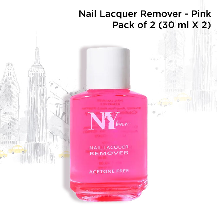 Buy NY Bae Nail Lacquer Remover - Pink (30 ml) - Pack of 2 (30 ml X 2) - Purplle