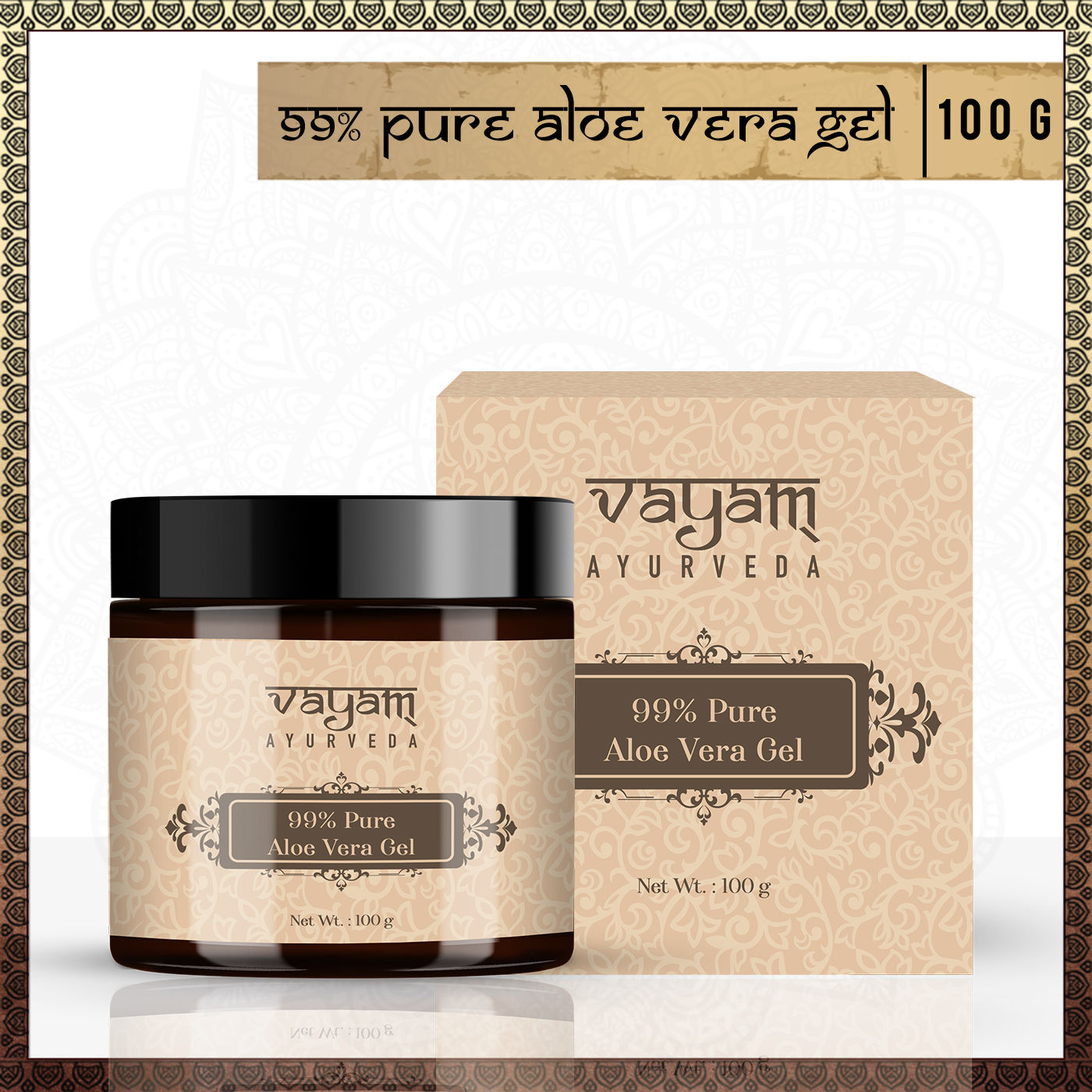 Buy Vayam Ayurveda 99% Pure Aloe Vera Gel (100 gm) | Ayurvedic | Natural | Herbal | Pure | Sulphate free | Paraben Free - Purplle