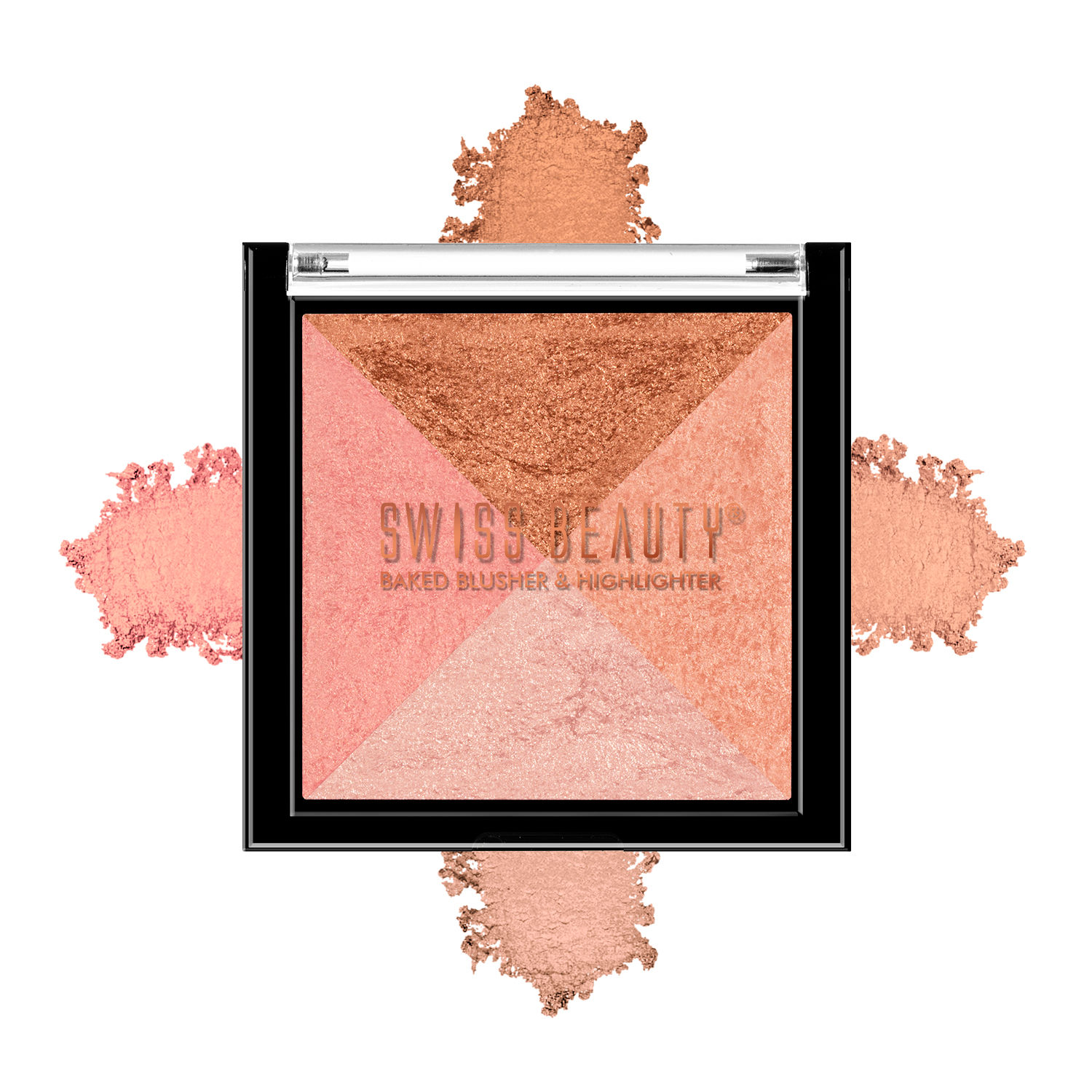 Buy Swiss Beauty Baked Blusher & Highlighter - Multi-01 (7 g) - Purplle