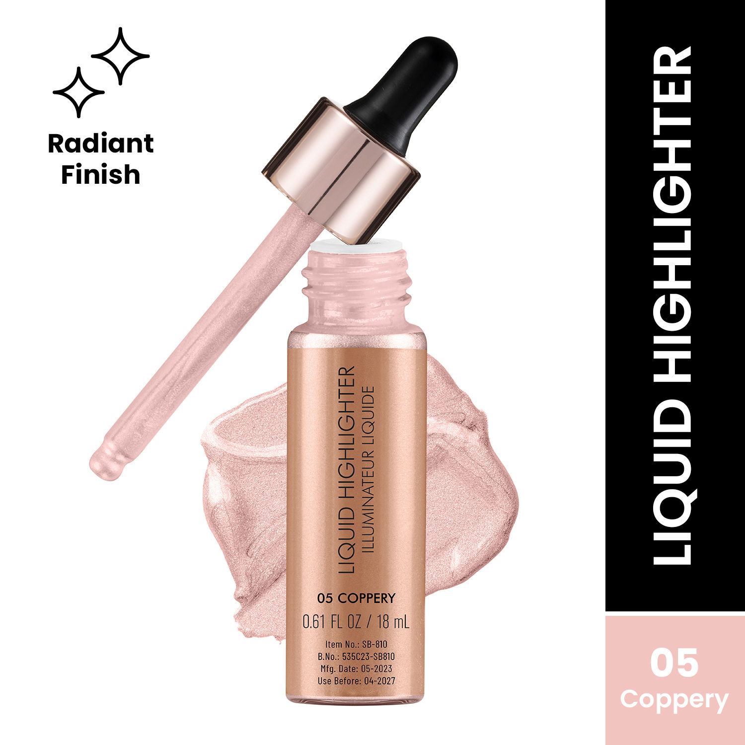 Buy Swiss Beauty Liquid Highlighter Illuminater - Coppery (18 ml) - Purplle