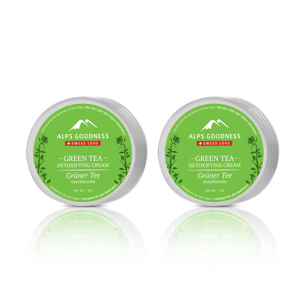 Buy Alps Goodness Face Cream - Green Tea (29 g X 2) - Purplle