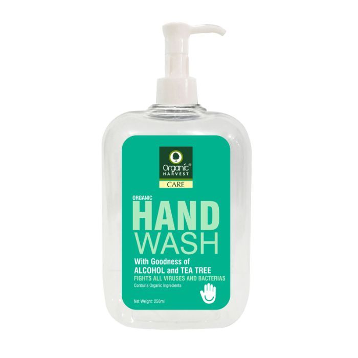 Buy Organic Harvest Hand Wash with Goodness of Alcohol and Tea Tree, Contains Organic Ingredients, Specially formulated to fight Germs on Hands (250 ml) - Purplle