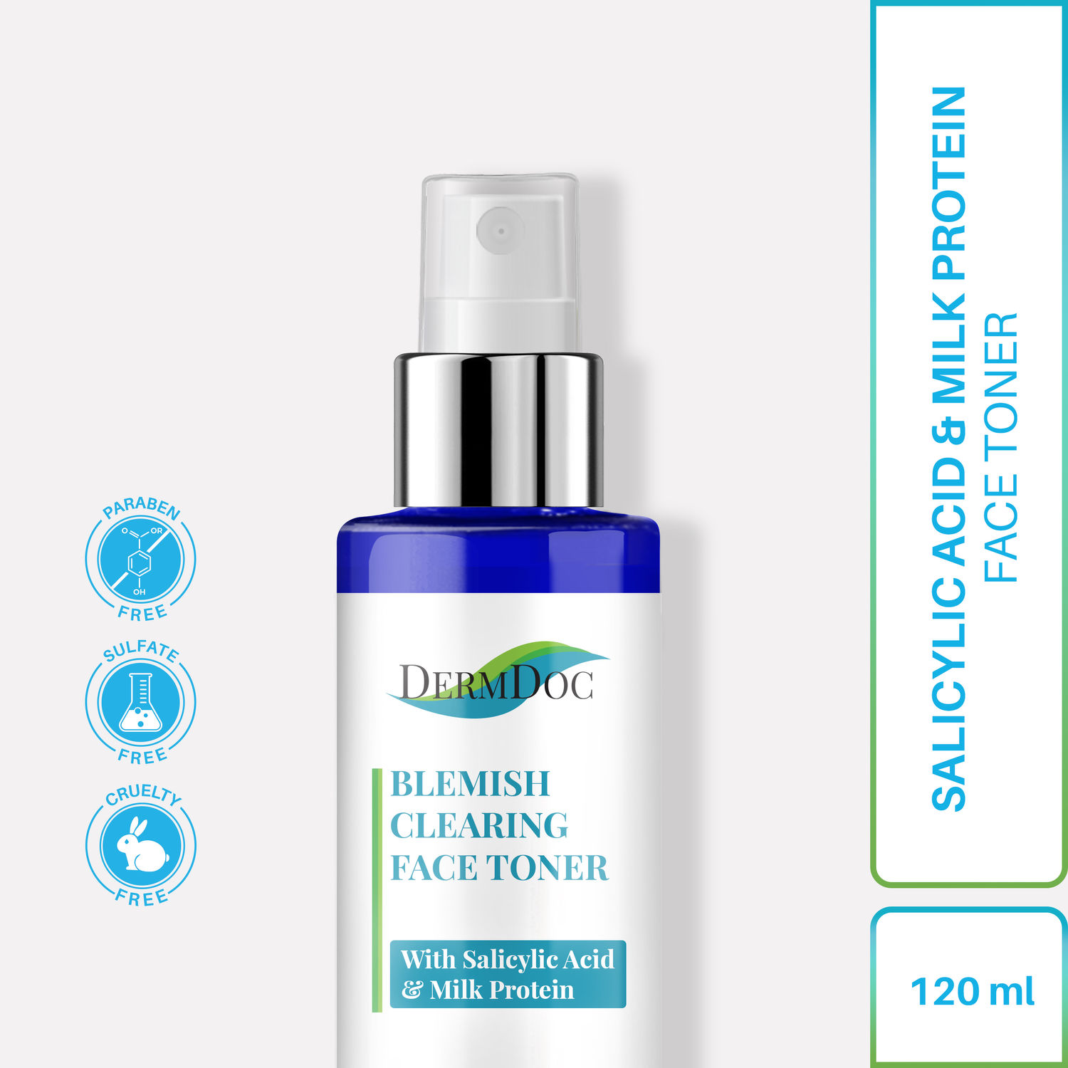 Buy DermDoc Blemish Clearing Face Toner With Salicylic Acid & Milk Protein (120 ml) - Purplle