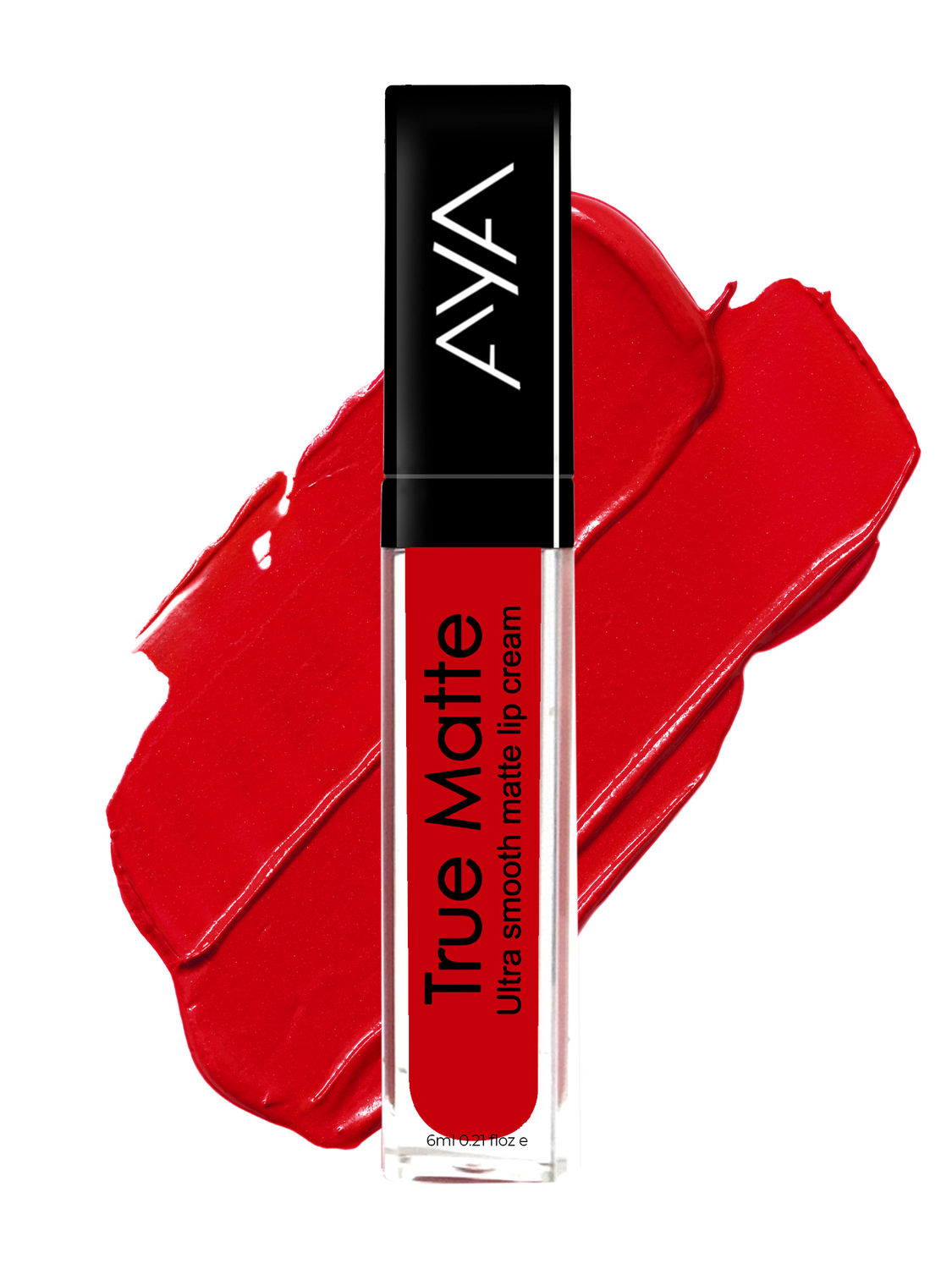 Buy AYA True Matte Liquid Lipstick, Ultra Smooth Matte Lip Cream, 02 Blood Red, 6ml - Purplle