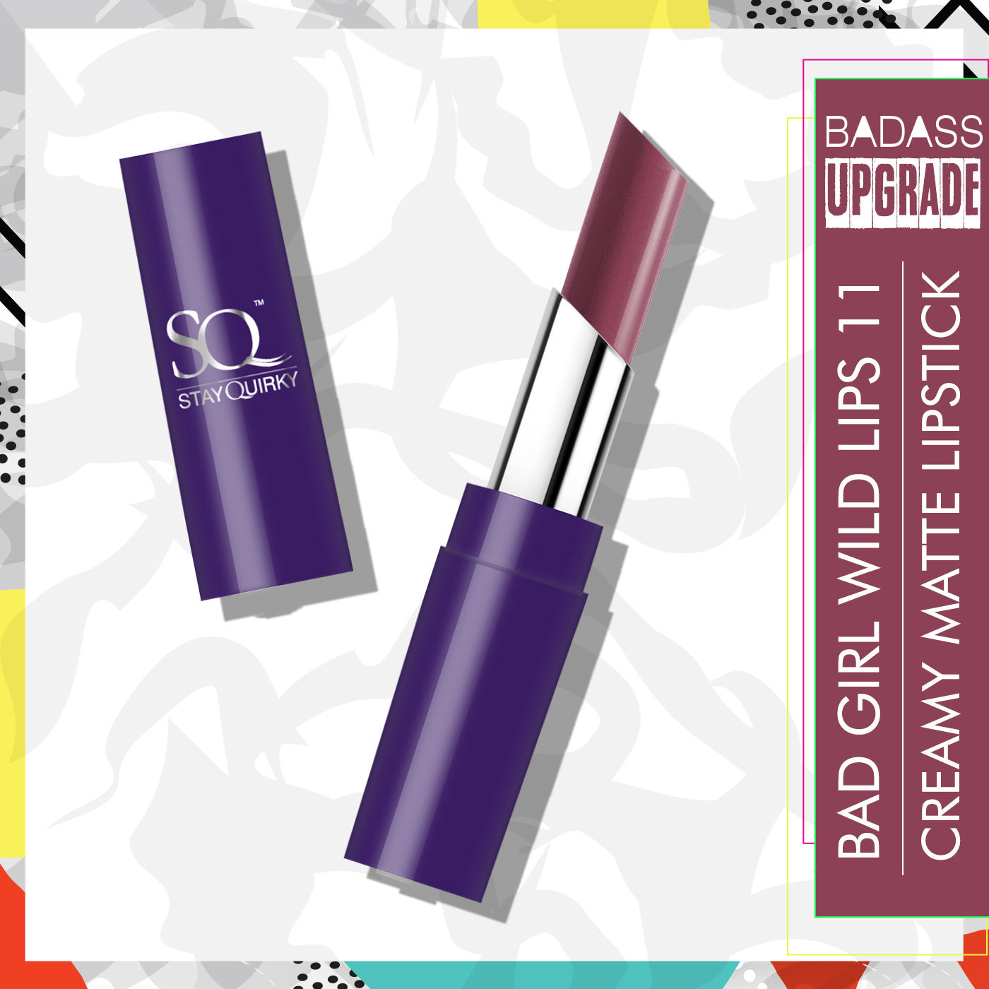 Buy Stay Quirky Lipstick Creamy Matte With BadAss Upgrade - Nude - Bad Girl Wild Lips 11 (3.5 g) - Purplle